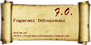Fogarasi Odisszeusz névjegykártya